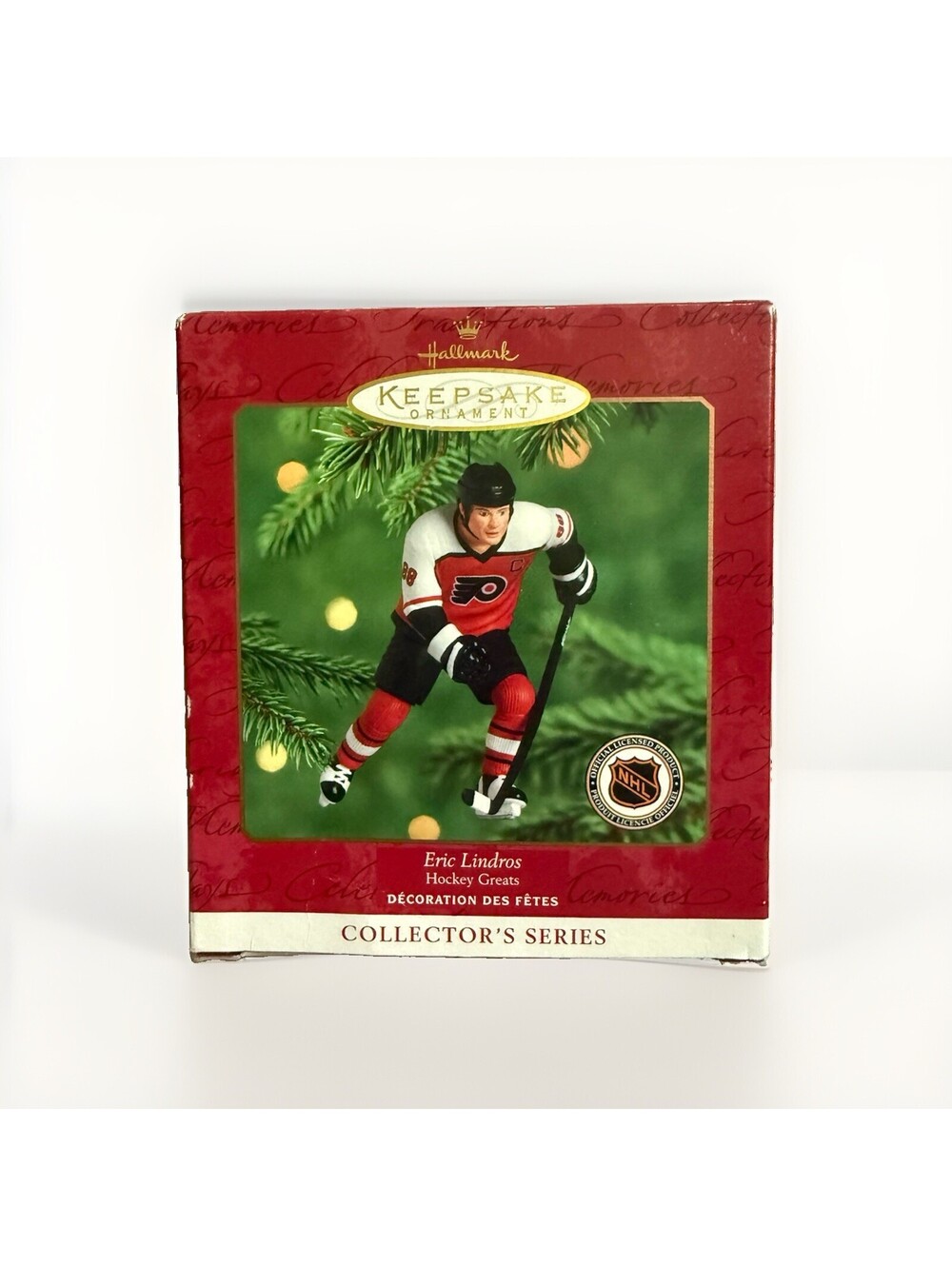 2000 Hallmark Eric Lindros Philadelphia Flyers Christmas Ornament